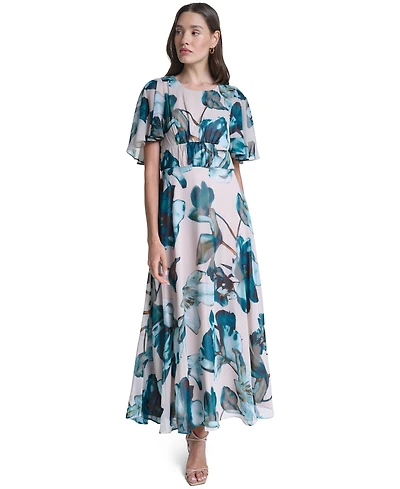 Calvin Klein Women's Crew Neck Midi Dress