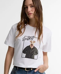 Barbour Women's Mariana Dog Graphic Crewneck T-Shirt