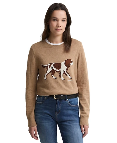 Barbour Women's Fareham Intarsia Crewneck Sweater