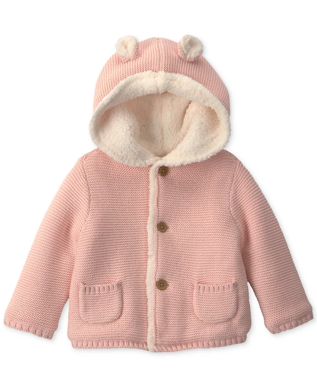 Carter's Baby Boys' and Girls' Bear Sweater Knit Hooded Jacket