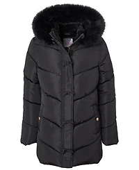 Kensie Girl Girls' 6-16 Bow Hooded Puffer Jacket