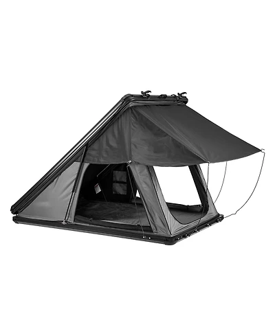 Sevorley Aluminum Hard Shell Rooftop Tent for 2-3 Person with Led Light and Thick Mattress