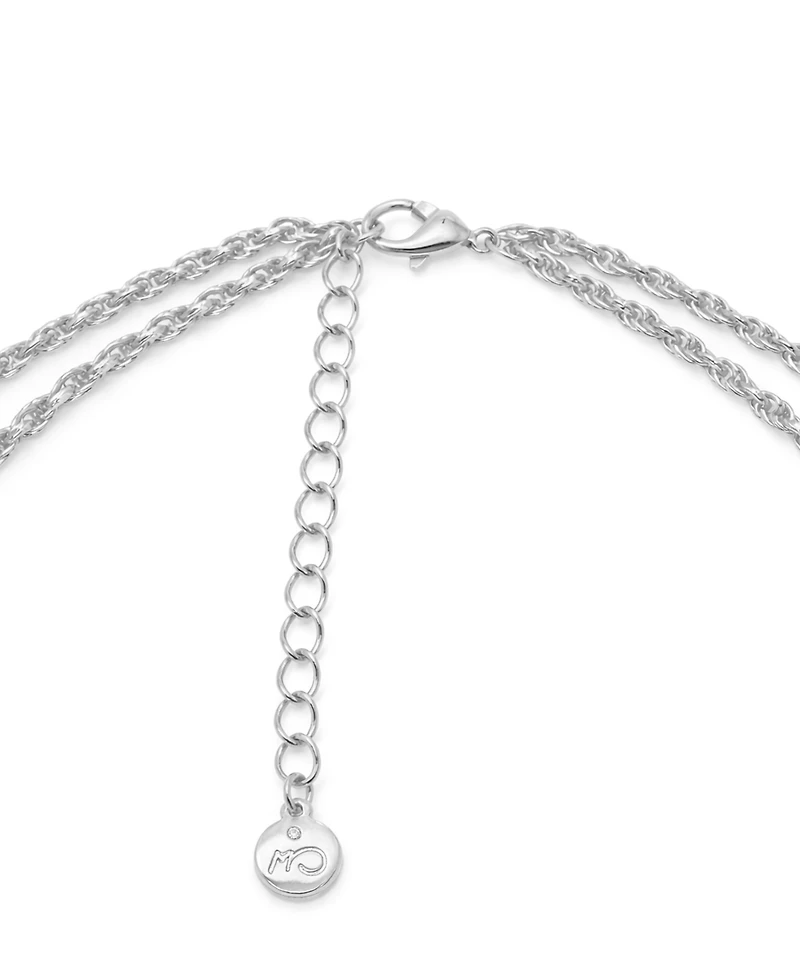 And Now This Silver Plated Knotted Chain Necklace