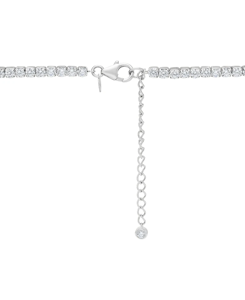 Macy's Created White Sapphire (17-1/5 ct. t.w.) Necklace in 14k Yellow Gold Plated Sterling Silver