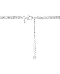 Macy's Created White Sapphire (17-1/5 ct. t.w.) Necklace in 14k Yellow Gold Plated Sterling Silver