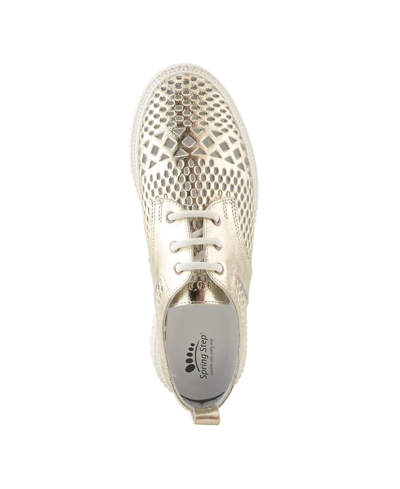 Spring Step Mulan Women's Lace-Up Sneaker with Removable Insole