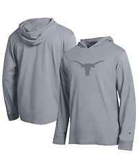 Champion Men's Gray Texas Longhorns Tonal All-Star Long Sleeve Hooded T-Shirt