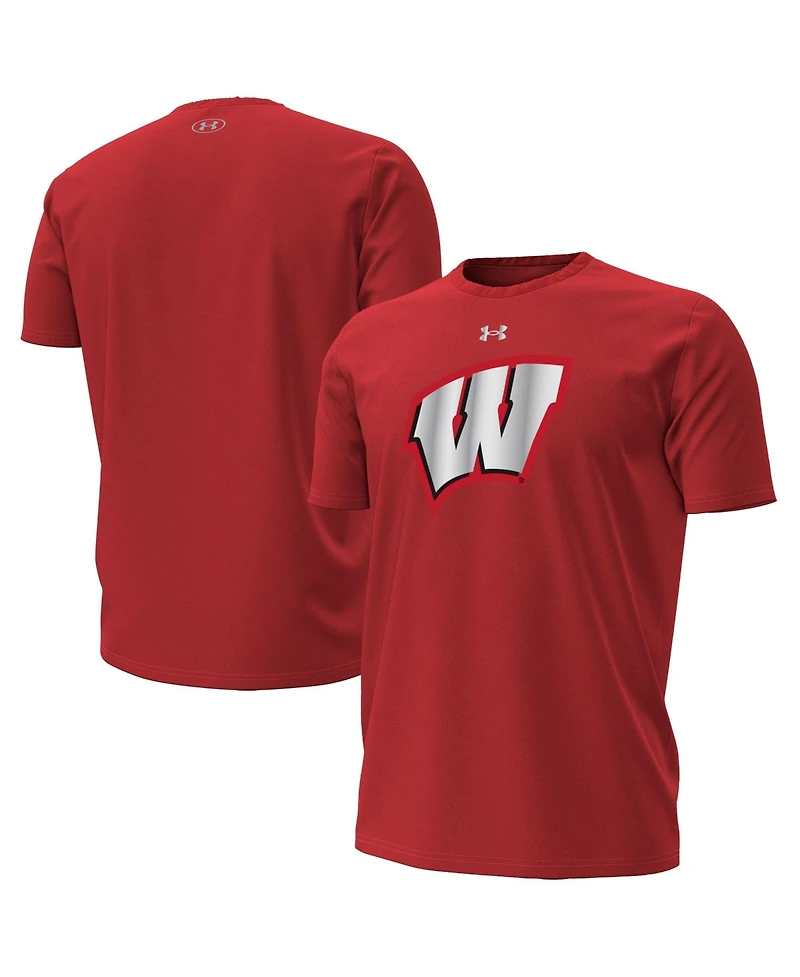 Under Armour Men's Red Wisconsin Badgers 2026 Lambeau Field Collection Primary Performance T-Shirt