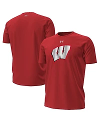 Under Armour Men's Red Wisconsin Badgers 2026 Lambeau Field Collection Primary Performance T-Shirt