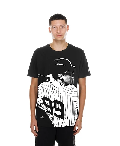New Era Men's Aaron Judge Black York Yankees Oversized Graphic T-Shirt