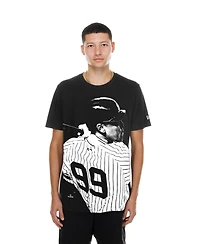 New Era Men's Aaron Judge Black York Yankees Oversized Graphic T-Shirt