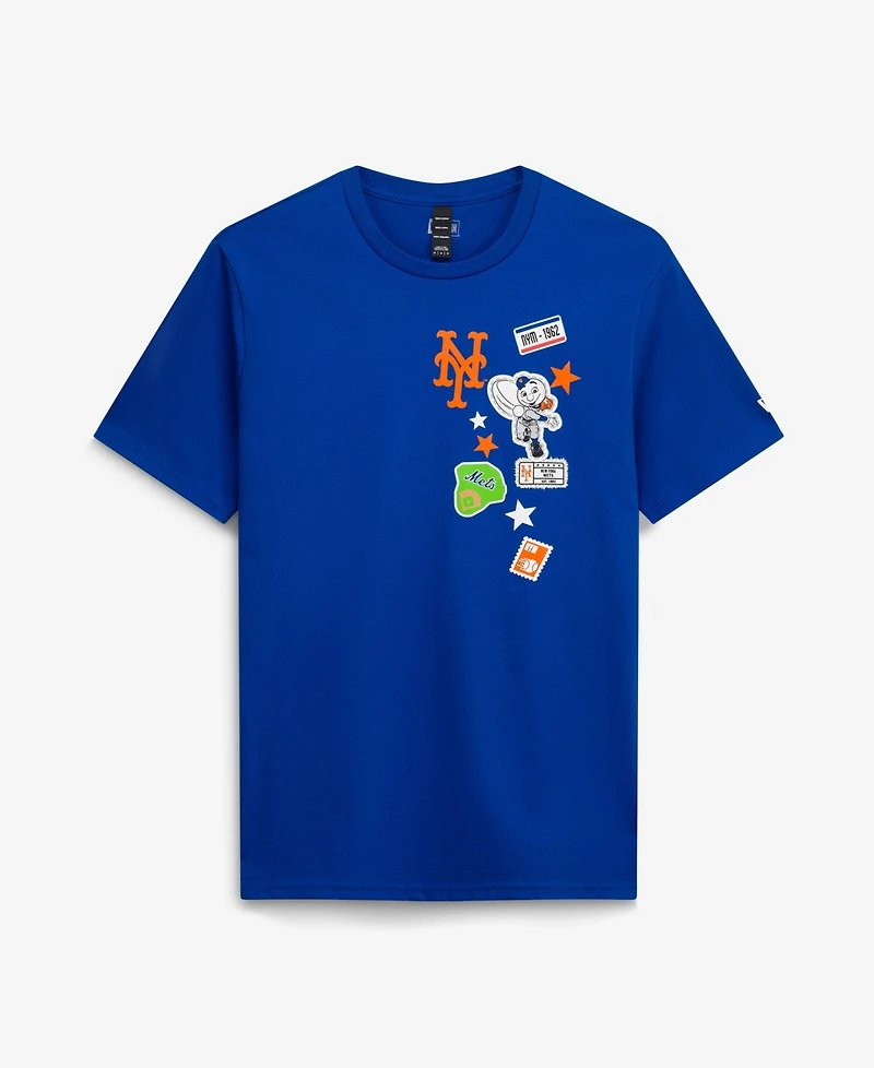 New Era Men's Royal York Mets City Patch T-Shirt