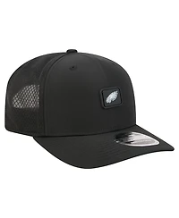 New Era Men's Black Philadelphia Eagles Micro Badge 9SEVENTY Adjustable Hat