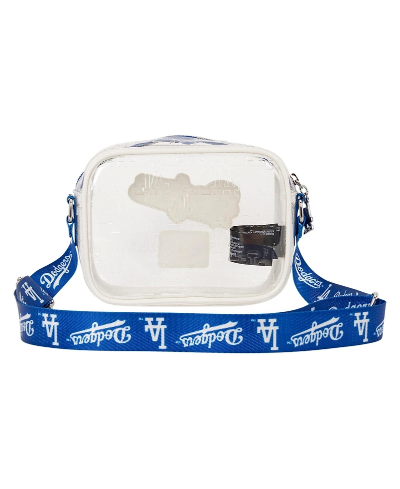 Loungefly Los Angeles Dodgers Clear All Over Logo Crossbody Bag