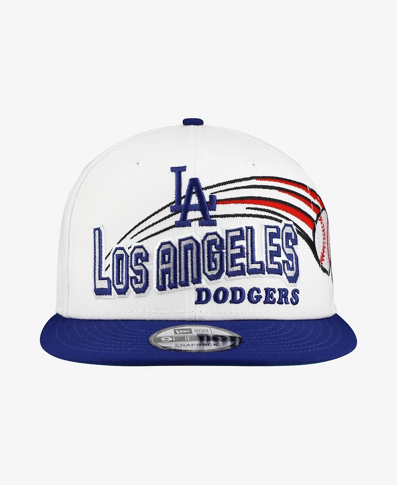New Era Men's White Los Angeles Dodgers Retro Sweep 9FIFTY Snapback Hat