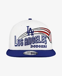 New Era Men's White Los Angeles Dodgers Retro Sweep 9FIFTY Snapback Hat