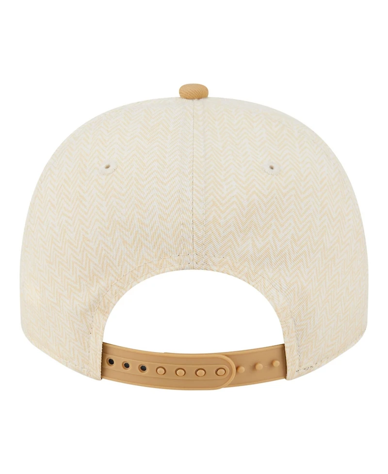 New Era Men's Cream Washington Commanders Herringbone 9FIFTY A-Frame Snapback Hat