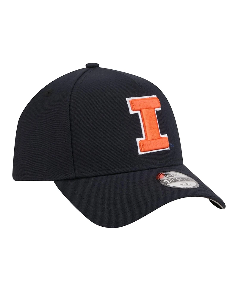 New Era Big Boys and Girls Navy Illinois Fighting Illini 9FORTY A-Frame Adjustable Hat
