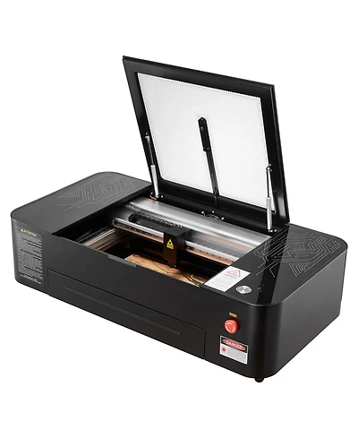 Sevorley 55W CO2 Laser Engraver and Cutter, with Camera Rotary Axis Water Pump