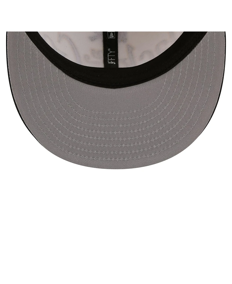 New Era Men's Cream Pittsburgh Pirates Oversized Slogan 9FIFTY Snapback Hat