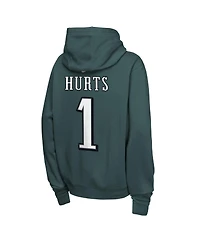 Nike Big Boys and Girls Jalen Hurts Midnight Green Philadelphia Eagles Name Number Club Fleece Hoodie