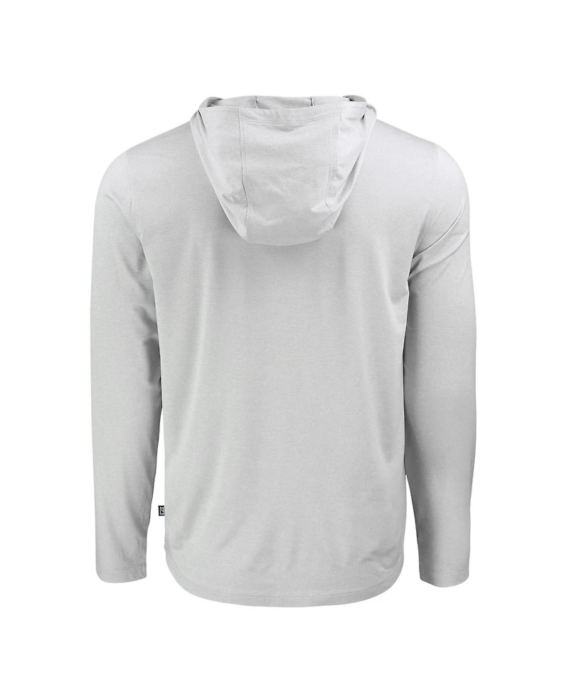 Cutter Buck Men's Gray Cincinnati Reds Coastline Epic Comfort Hoodie Long Sleeve T-Shirt