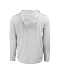 Cutter Buck Men's Gray Cincinnati Reds Coastline Epic Comfort Hoodie Long Sleeve T-Shirt