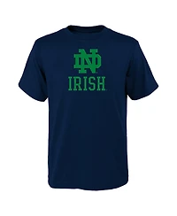 Outerstuff Big Boys and Girls Navy Notre Dame Fighting Irish Primary Logo T-Shirt