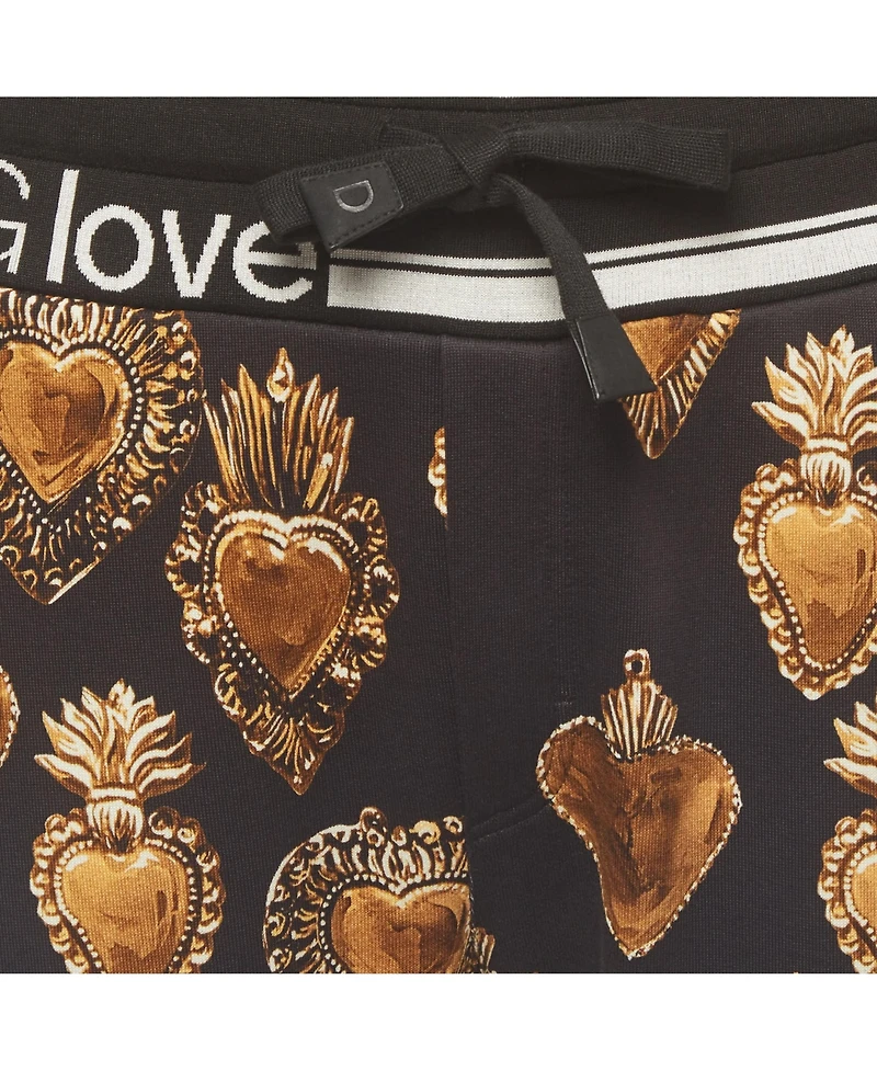 Pre-Owned Dolce & Gabbana Men's Printed Jersey Drawstring Joggers