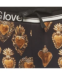 Pre-Owned Dolce & Gabbana Men's Printed Jersey Drawstring Joggers