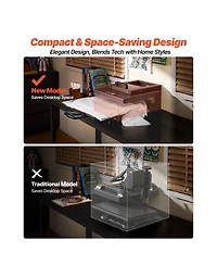 Sevorley 5-in-1 Hybrid Heat Press for Shirts, Mugs and Caps