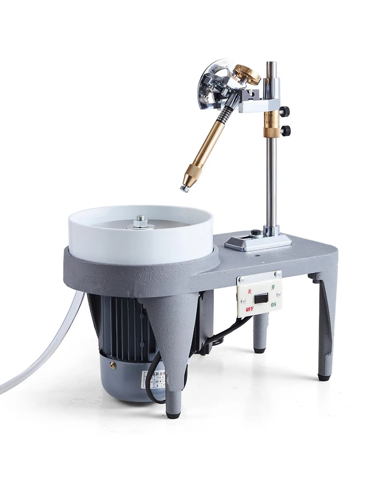 Sevorley Gem Faceting Machine, 180W 2800 Rpm Jade Grinding and Polishing Machine with Faceted Manipulator