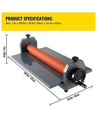 Sevorley Manual Cold Roll Laminator with Hand Crank