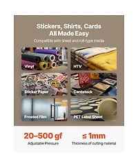 Sevorley Dual Blade Vinyl Cutter Plotter with Stand and Sticker Kit
