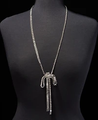 Givenchy Crystal Bow Statement Necklace, 20" + 3" extender