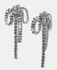 Givenchy Crystal Statement Bow Chandelier Earrings