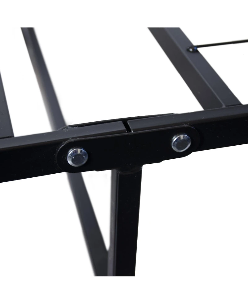 Boyd Sleep 14" Metal Platform Bed Frame with No-Tool Assembly, Textured Anti-Slip Surface - 2500 lb. Weight Capacity, Extra Underbed Storage