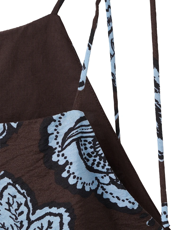 Mango Women's Floral-Print Halter Top
