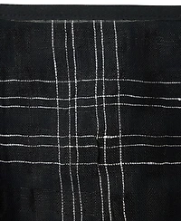 Mango Women's Plaid Linen-Blend High-Rise Skirt