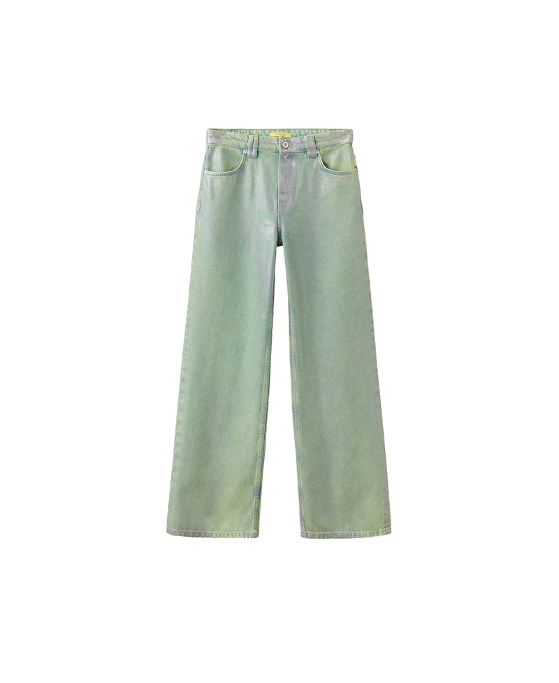 Mango Women's Low-Rise Straight Foil Jeans