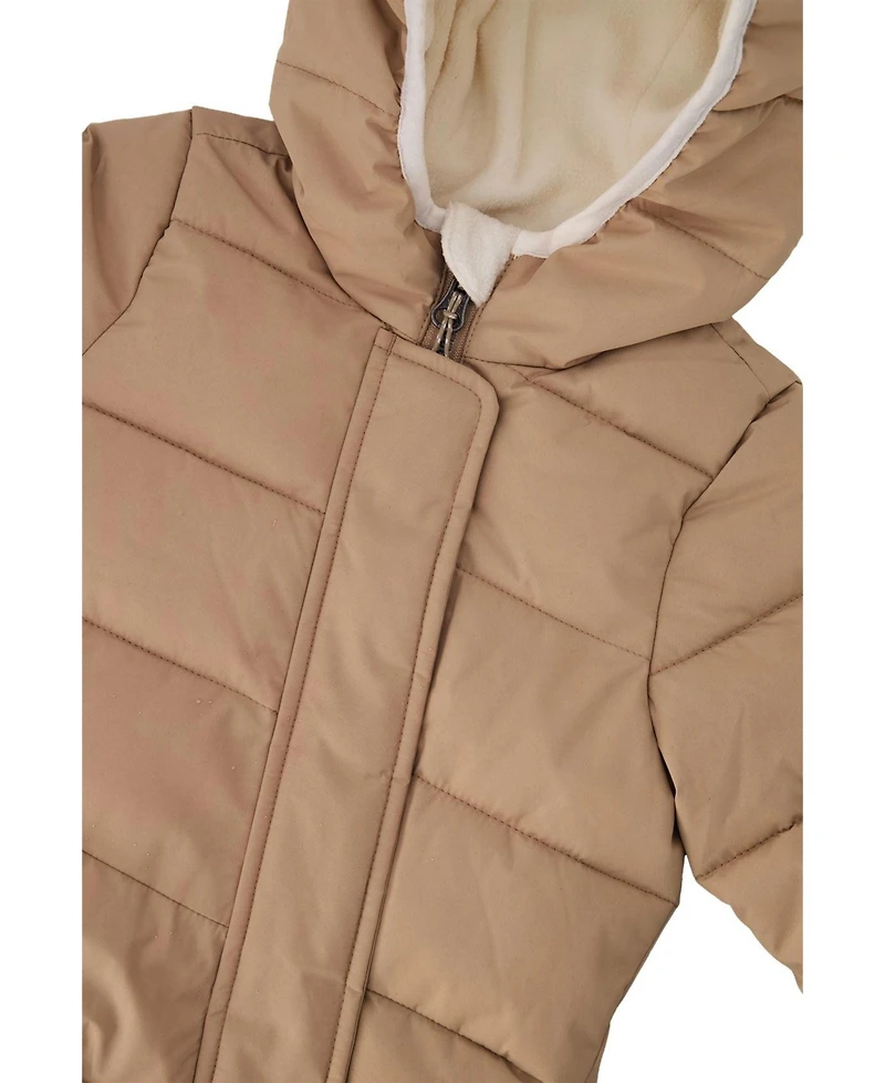 Deux par Baby Unisex (3M-24M) Cloud One Piece Snowsuit Adapted for Car Seats