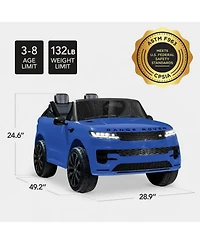 Best Choice Products Kids 24V 2-Seater Licensed Range Rover Ride-On Car w/ Parent Control 132lb Weight Capacity