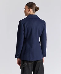 Avec Les Filles Women's Double-Breasted Blazer