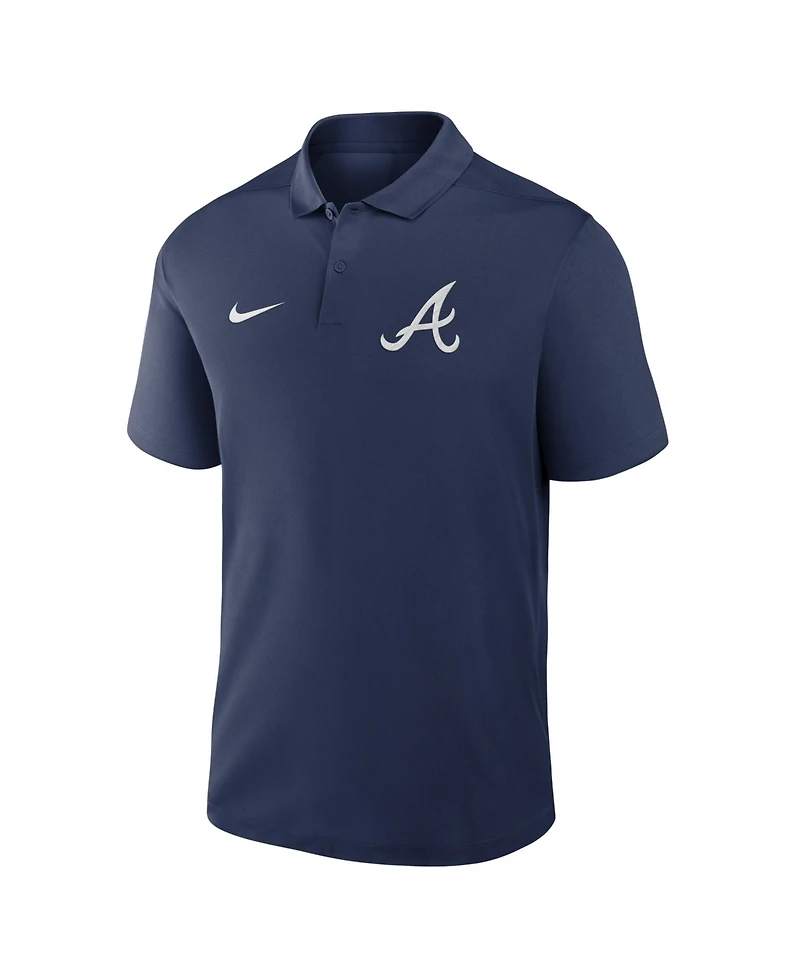 Nike Men's Navy Atlanta Braves Dri-fit Victory Polo Shirt