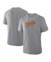 Fanatics Men's Heather Gray Baltimore Orioles Play Tribute Tri-Blend T-Shirt