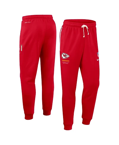 Nike Men's Red Kansas City Chiefs Sideline Standard Issue Touchback Kick Dri-fit Taper Pants