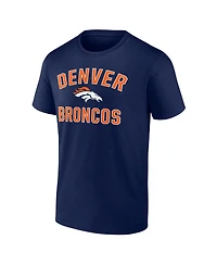 Logo Athletic Men's Navy Denver Broncos Cotton Victory Arch T-Shirt