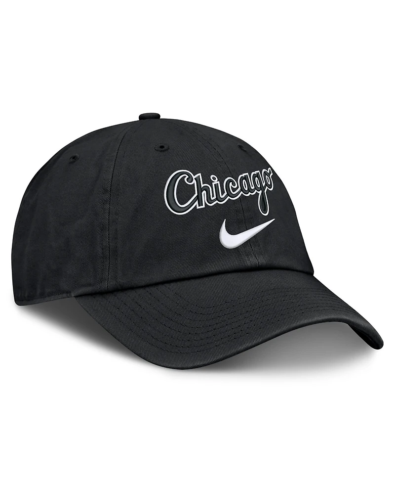 Nike Men's Black Chicago White Sox Primetime Club Adjustable Hat