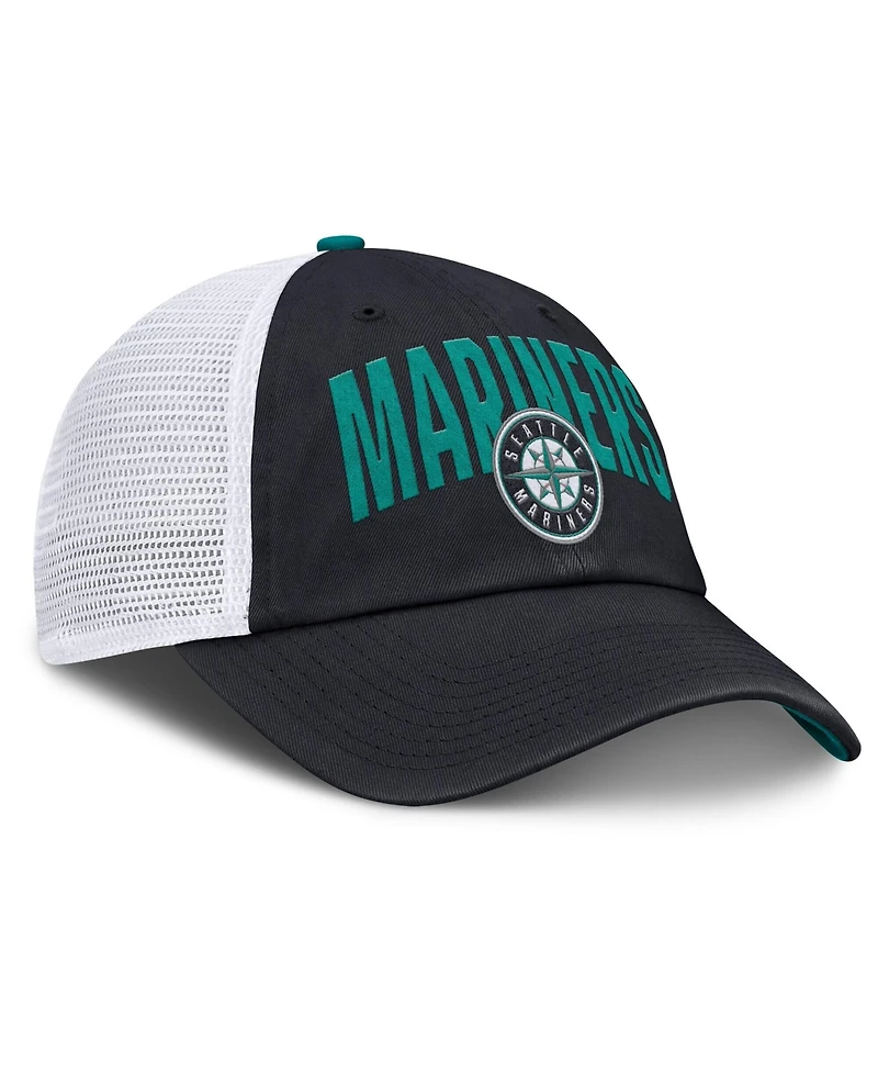 Nike Men's Navy Seattle Mariners Primetime Club Adjustable Trucker Hat