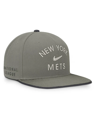 Nike Men's Olive New York Mets Pro Dri-fit Snapback Hat